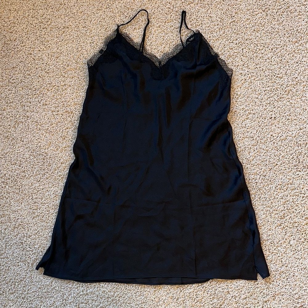 Victoria's Secret Black Lace Chemise Sleepwear